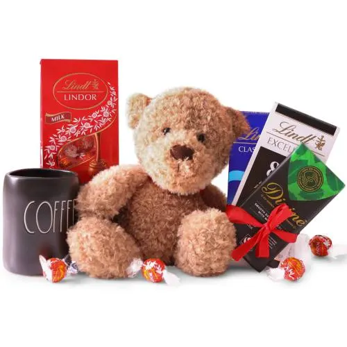 Delish Chocolates N Hugs Hamper