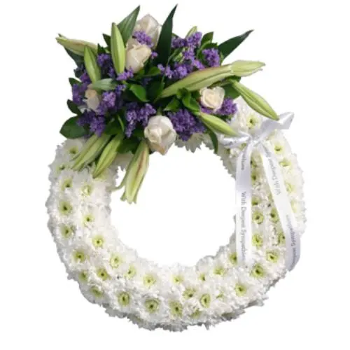 Exquisite Wreath of Mixed Florals