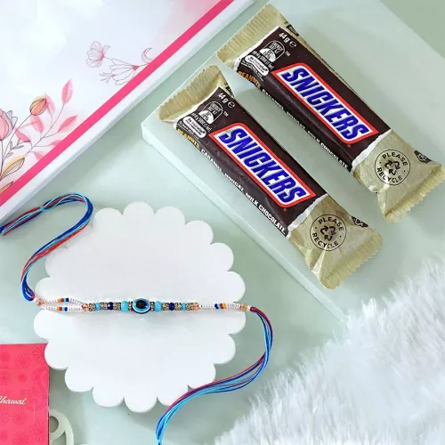 Celebrate with Evil Eye Rakhi & Chocolates