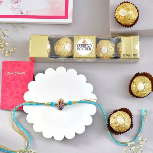 Ganesha Rakhi with Ferrero Rocher