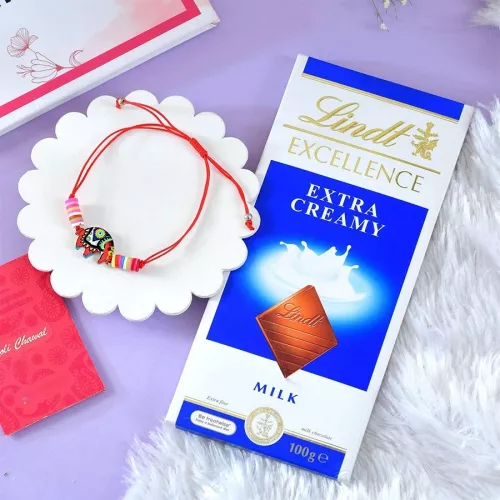 Cute Elephant Rakhi Gift Set