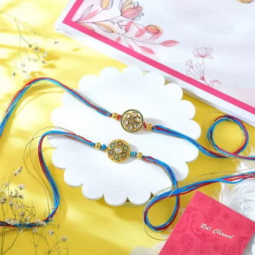 Traditional Rakhis Celebration Gift Pair