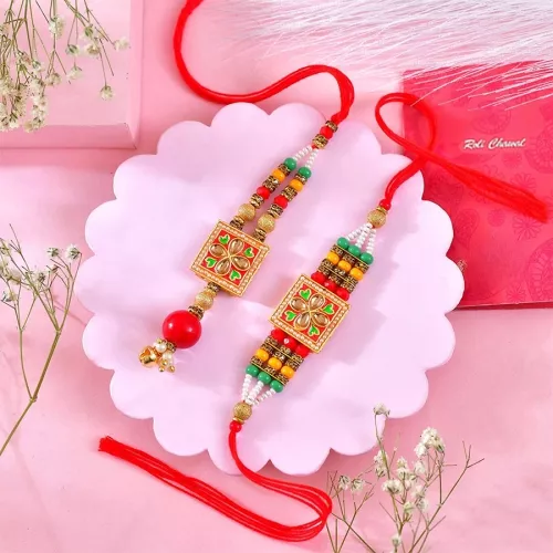 Traditional Bhaiya Bhabhi Rakhi Set