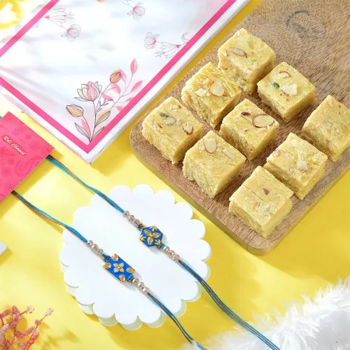 Sweet Bonding: Rakhis & Soan Papdi