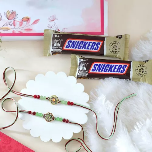 Chocolates & Floral Rakhi Combo