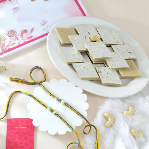 Sibling Bonding: Rakhi & Sweets Set