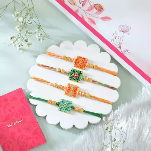 Four Traditional Rakhis for Bonding