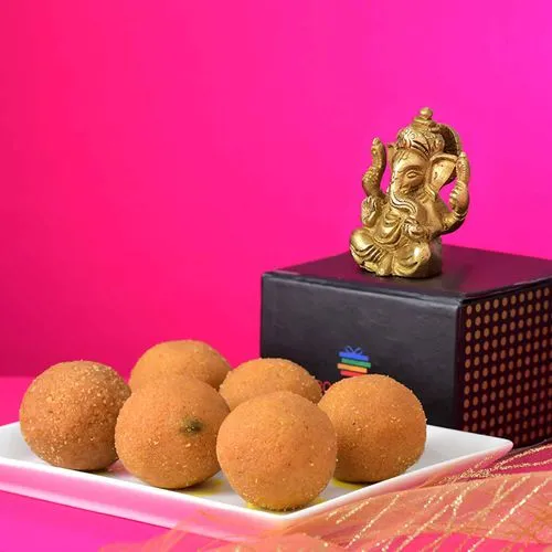 Divine Ganesha with Sweet Treats