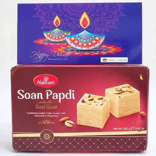 Diwali Celebration Pack: Soan Papdi & Card