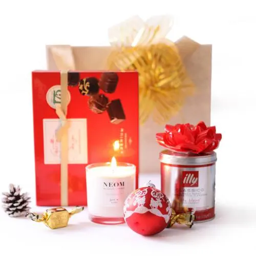 Candles Coffee and Christmas Time