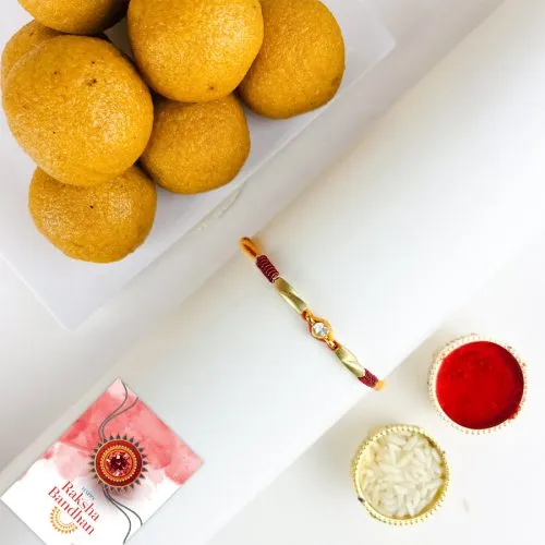 Charm of AD Rakhi with Ladoo