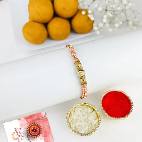 Rakhi Joy with mouthwatering Besan Ladoo