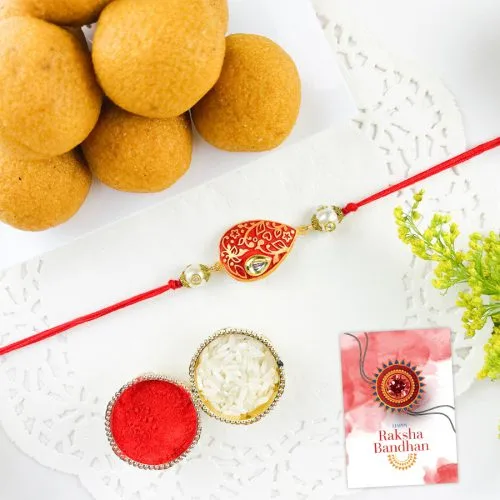 Festive Rakhi with Besan Ladoo Treats