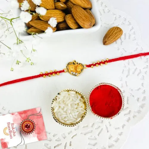 Divine Radhakrishna Rakhi & Almond Treat