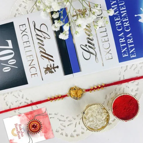 Spiritual Rakhi & Lindt Bars Indulgence