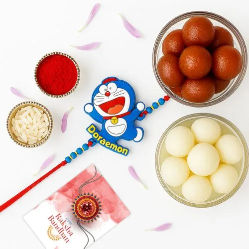 Sweet Doraemon Rakhi Celebration