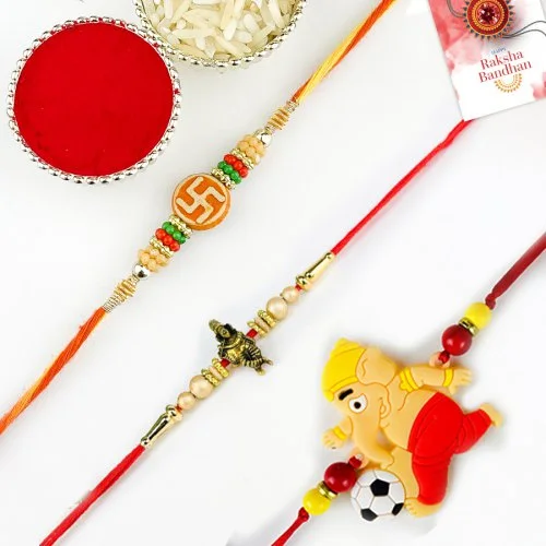 Divine Rakhi Trio Gift