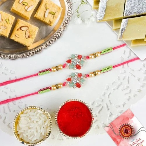 Sweet Harmony Meenakari Rakhi Hamper