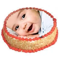 Online Butterscotch Photo Cake