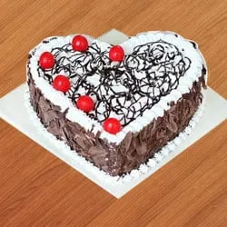 Order Heart-Shaped Black Forest Cake