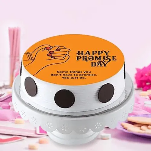 Gratifying Promise Day Special Vanilla Flavor Photo Cake