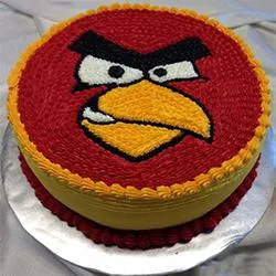 Lip-Smacking Angry Bird Cake for Birthday