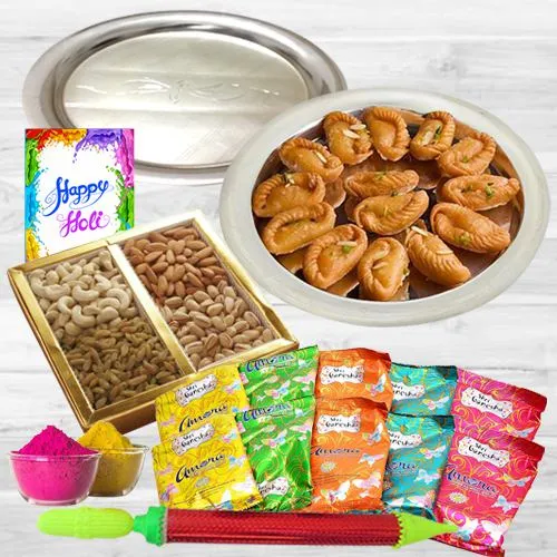 Vibrant and Smashing Holi Gift Combo Hamper