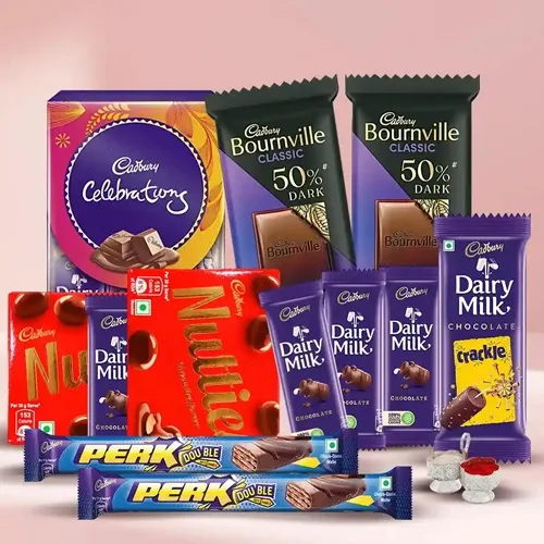 Delicious Chocos Gift Hamper for Bhai Dooj