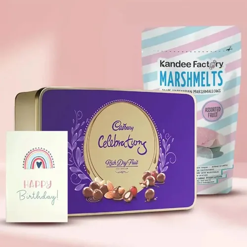 Delectable Cadbury Dairy Milk Rich Dry Fruit Box N Marshmello Pack