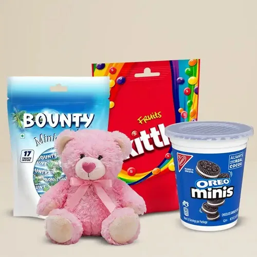 Delightful Chocolates N Soft Toy for Kids