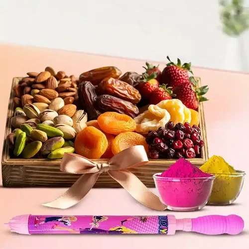 Exclusive Mixed Dry Fruits Tray for Holi