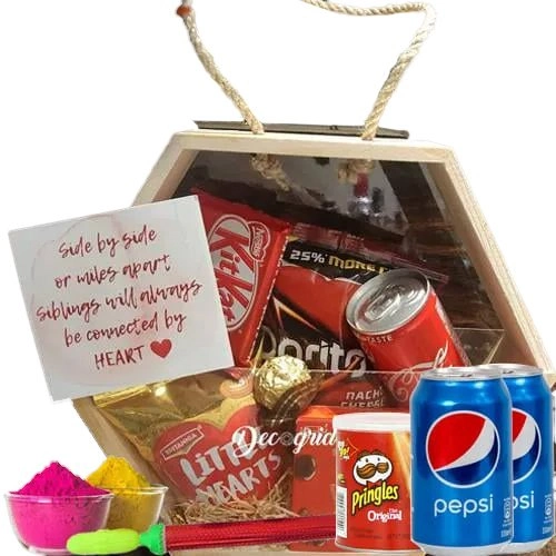 Wonderful Food Assortments Gift Hamper for Holi