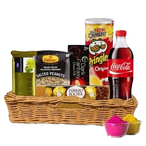 Enticing Snacks Gift Hamper for Holi