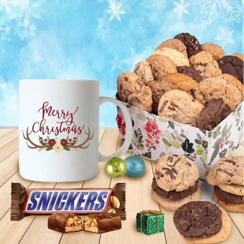 Lovely Xmas Gift of Cookie Tin, Chocolate n Mug