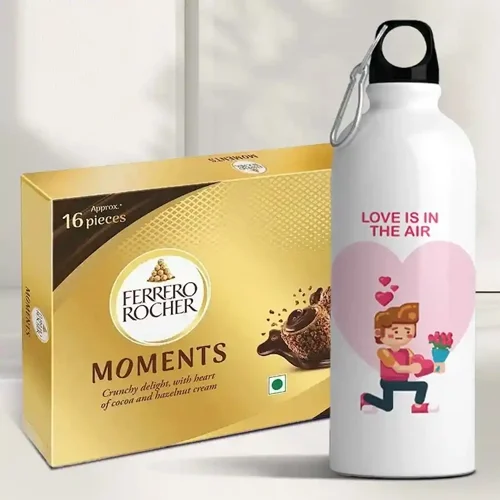 Fantastic Valentine Gift of Personalized Bottle n Ferrero Moments