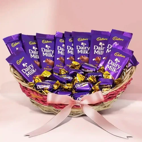 Choco Treat Basket for Valentine	