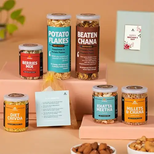 Mother’s Day Snacks Gift Box N DIY Grow Kit Combo