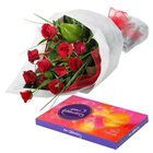Cherished Combo of Roses and Chocolates Cherished Combo of Roses and Chocolates