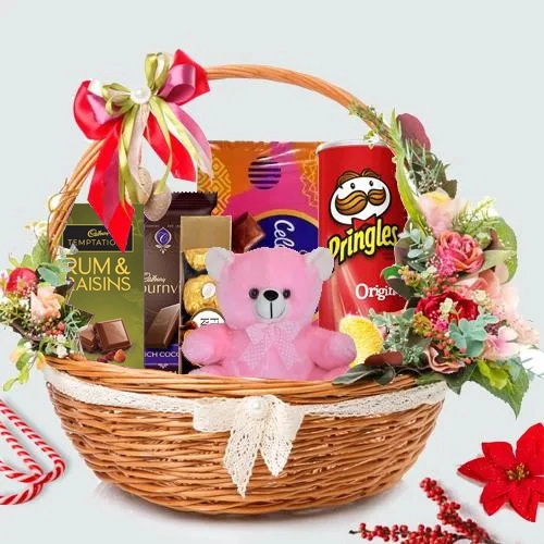 Perfect Snack Break Gift Basket for Xmas