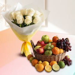 Coastal Inspired Roses with Fresh Fruits