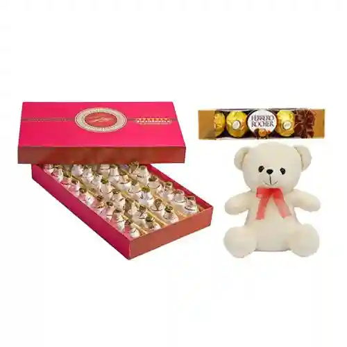 Bikanervala Kaju Kalash with Teddy  N  Ferrero Rocher