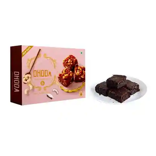 Elegant Dhoda Burfi Pack with Brownie
