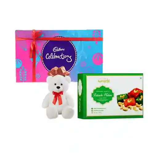 Karachi Halwa with Teddy N Cadbury Celebration