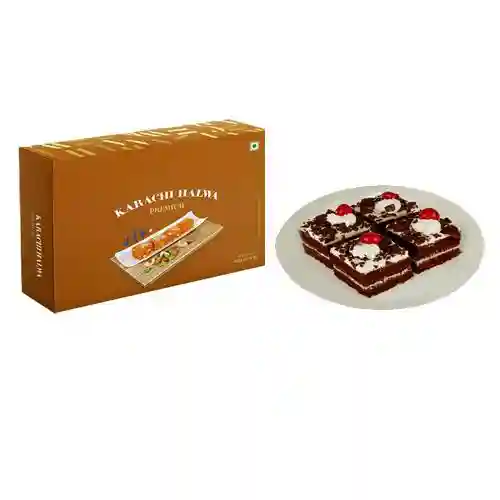 Karachi Halwa with Chocolate Pastry