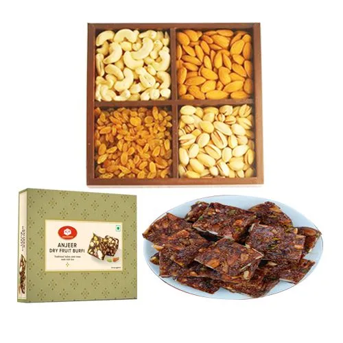 Anjeer Pak from Mohanlals Mithaiwala with Assorted Dry Fruits