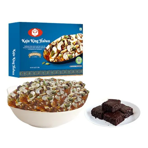 Kaju King Halwa from Mohanlals Mithaiwala with Browine