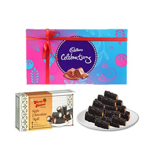 Kaju Choco Roll from Shree Mithai with Cadbury Celebration