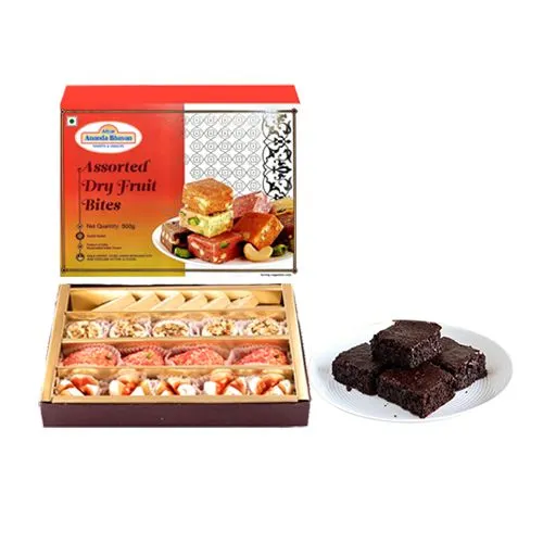Assorted Sweets from Adyar Ananda Bhawan with Browine
