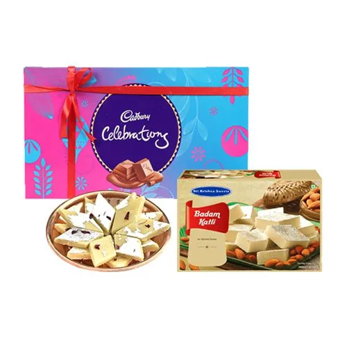 Badam Kathli from Sri Krishna Sweets with Cadbury Celebration