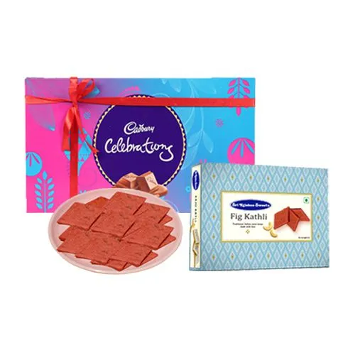 Fig Kathli from Sri Krishna Sweets with Cadbury Celebration